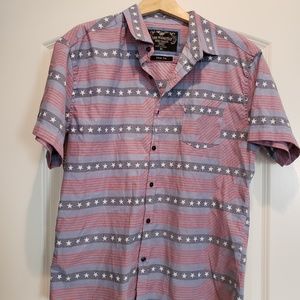 American flag Men's San Francisco Work Shirt XL Slim Fit